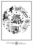 Fire Safety colouring page