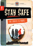 Stay safe booklet cover with circle of four people